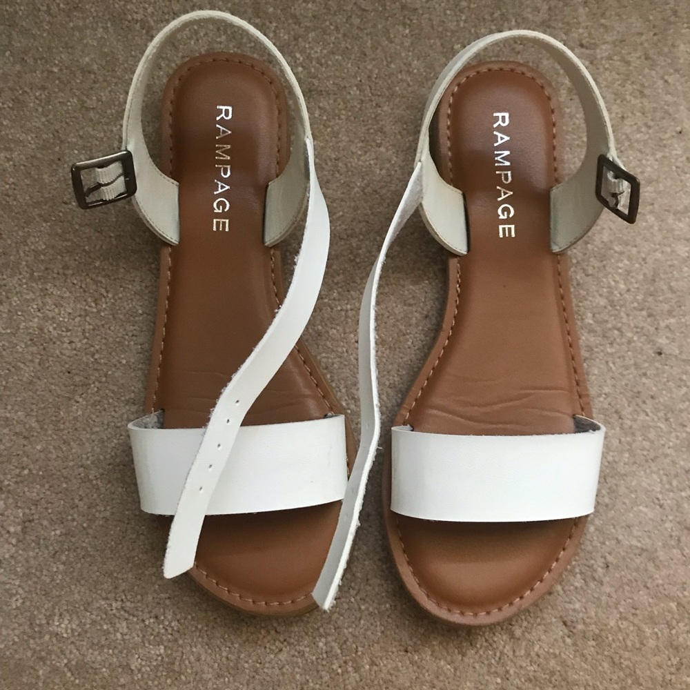 White Rampage sandals